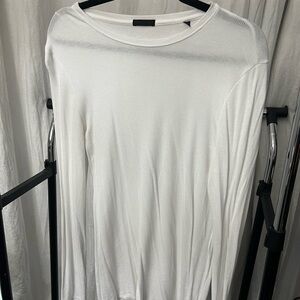 ATM Anthony Thomas Melillo White Long Sleeve Tee
